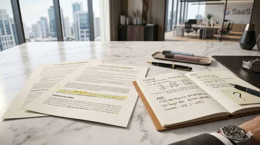 Free trial signup screen with calculator and contract showing discount terms