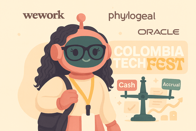 Zuny Fester at Colombia Tech Fest representing JustPaid
